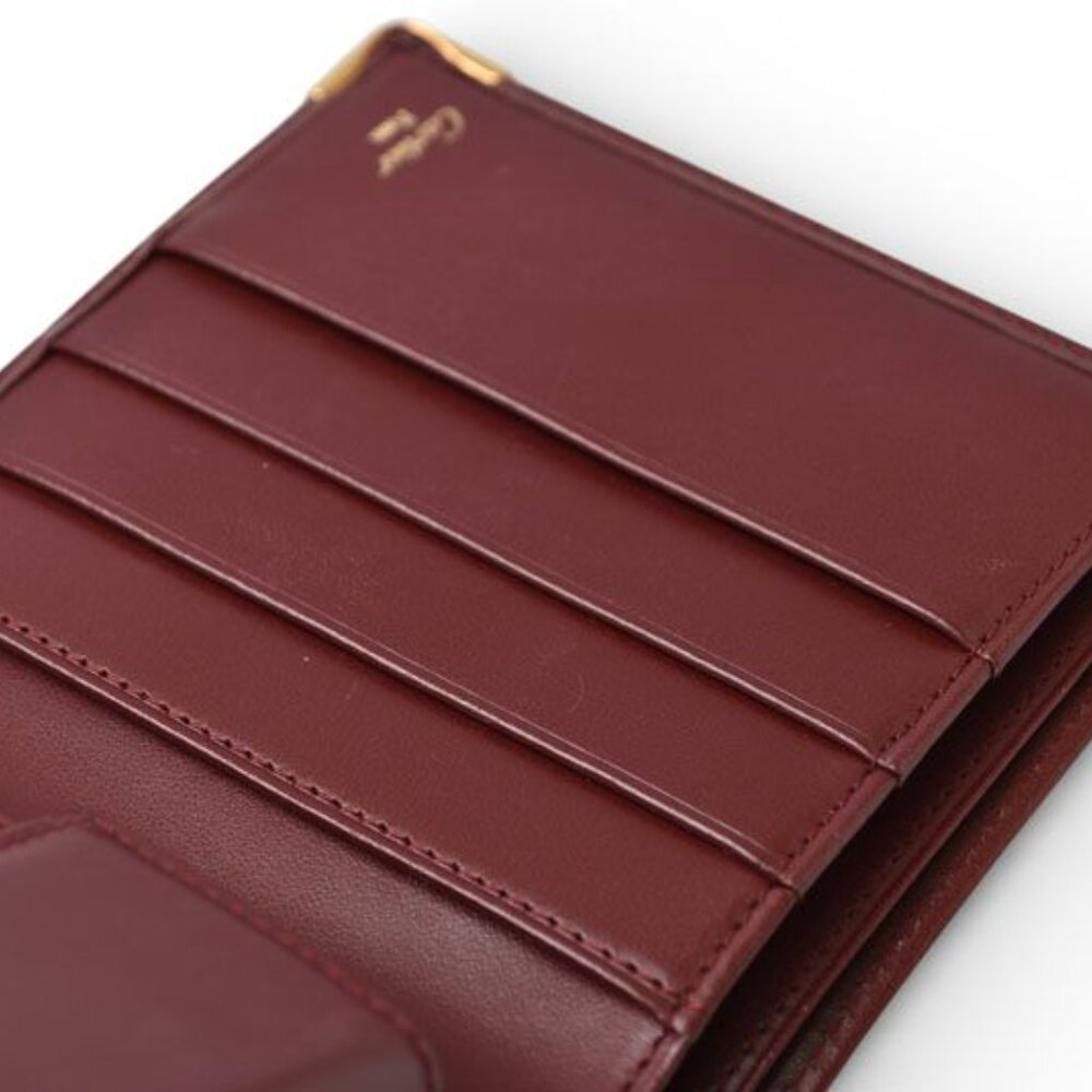 Cartier Folding Wallet Bifold Wallet Vintage Must de - Picture 13 of 14